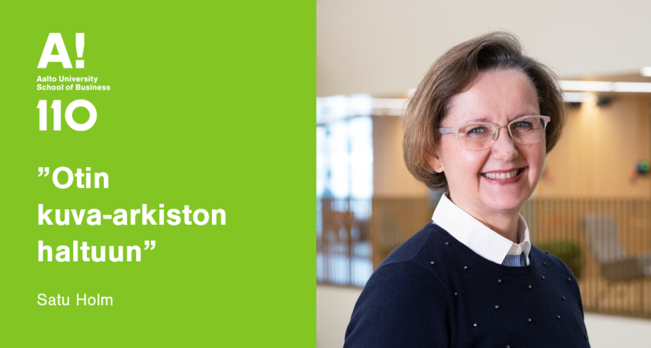 Satu Holm, tiimiassistentti, Aalto BIZ