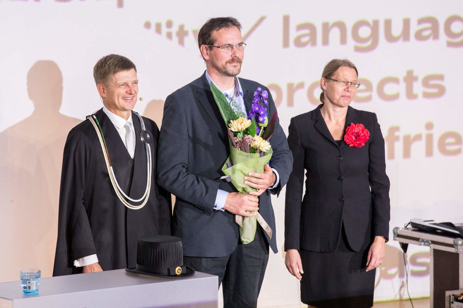 The Success Enabler award was collected by Team Leader Matti Apajalahti, Head of Management Information Service.