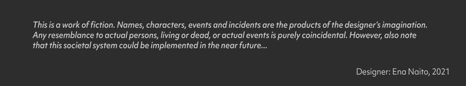 a disclaimer telling that all the abovementioned is fictional and any resemblance to actual persons, living or dead, or actual events is purely coincidental