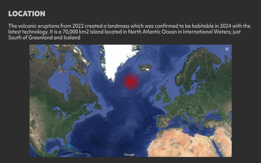 map of the location of the Harlets Trials