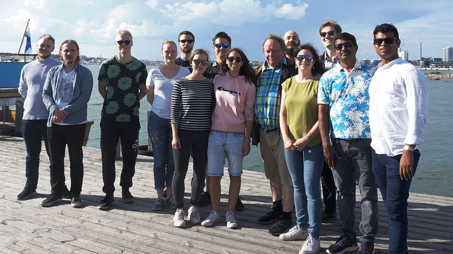 Group photo from development day in Pihlajasaari