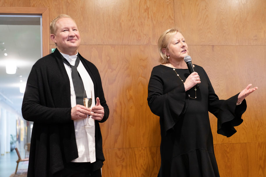 Pekka Mattila ja Riitta Lumme-Tuomala, #kauppis110. Kuva: Heli Sorjonen