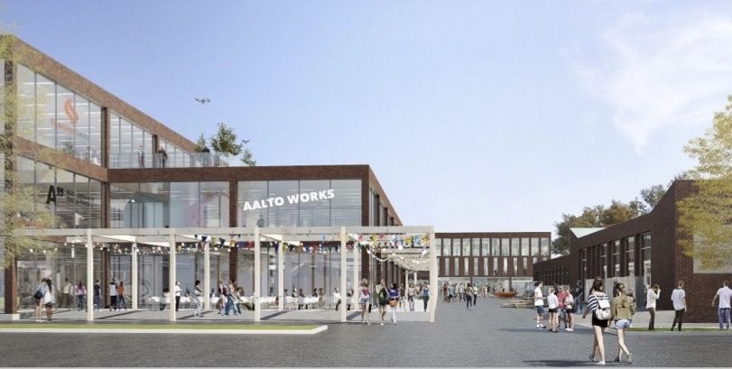 The illustrative image of the renovated K3 building