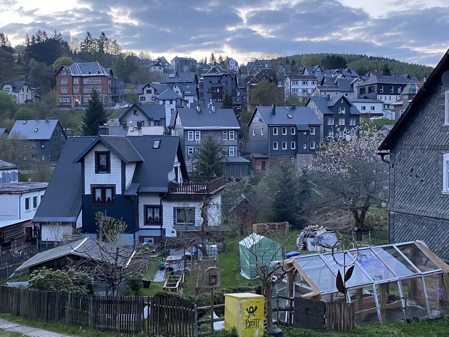 a view of Lauscha, Germany