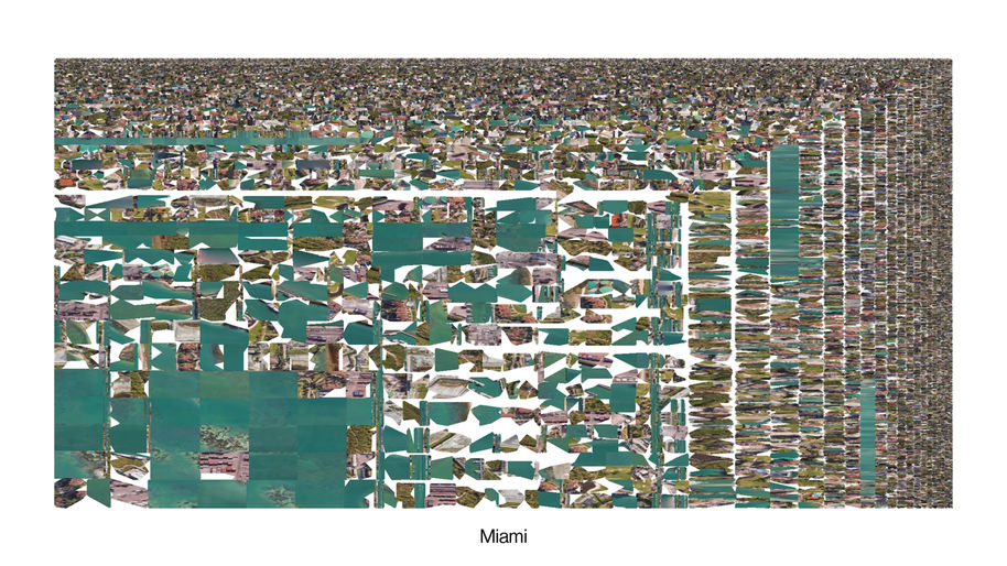 texture of Miami in laid out in a 3D software