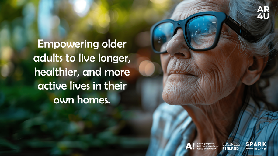 Image showing the motto of the project "Empowering older adults to live longer, healthier and more active lives in their own homes"