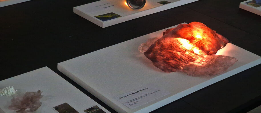 Algae bio-material by Erica Baker, Julien Legros, Mai Fujisawa and Rosa Helenius