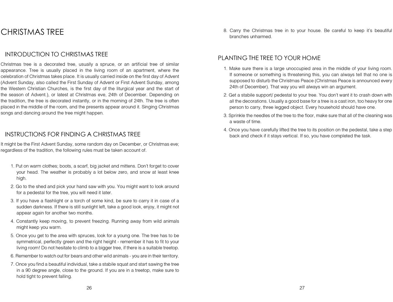 Christmas decoration instruction
