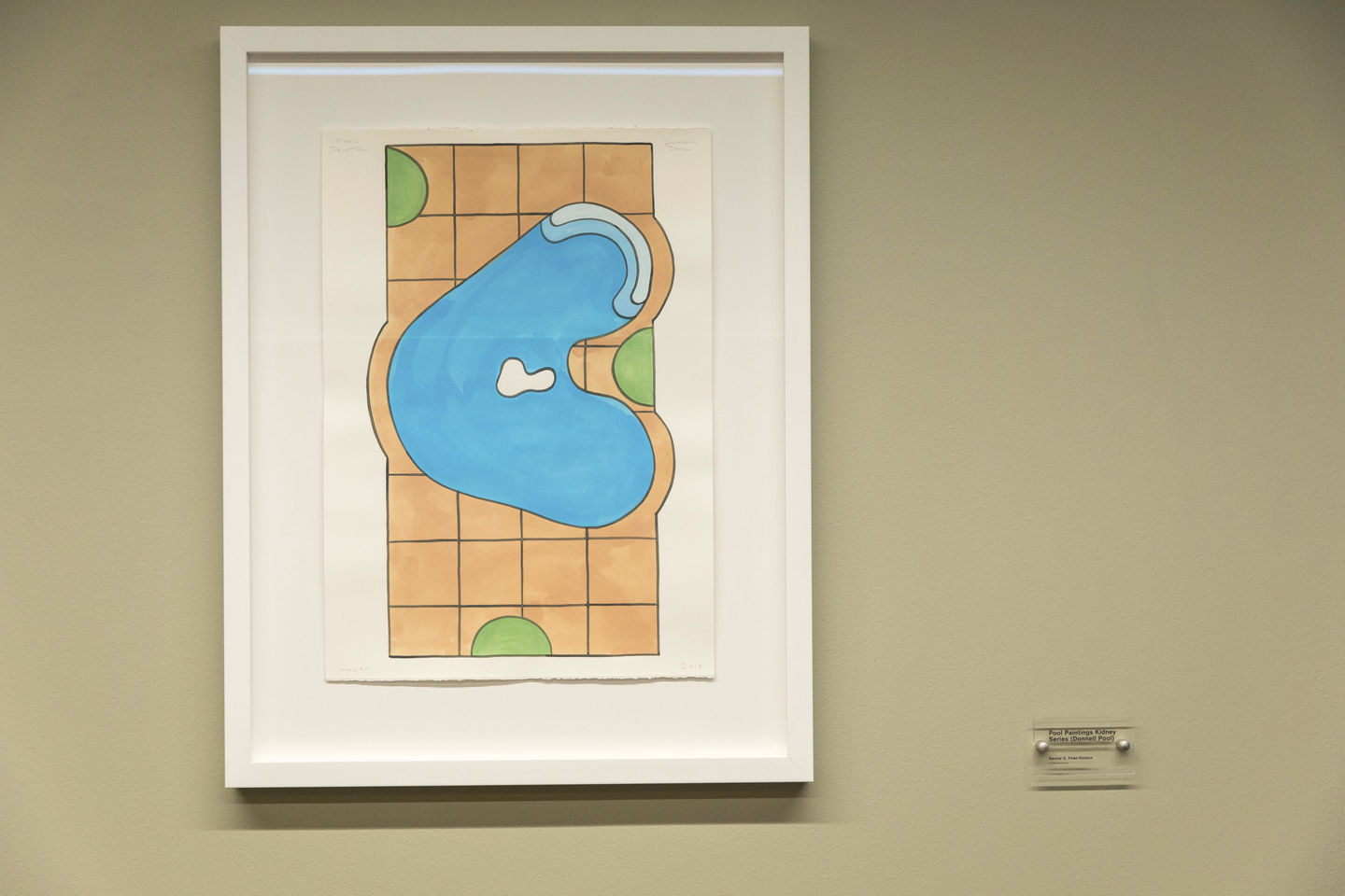 Kauppakorkeakoulu, Navine G. Khan-Dossos: Pool Paintings, Kidney Series. Kuva: Mikko Raskinen