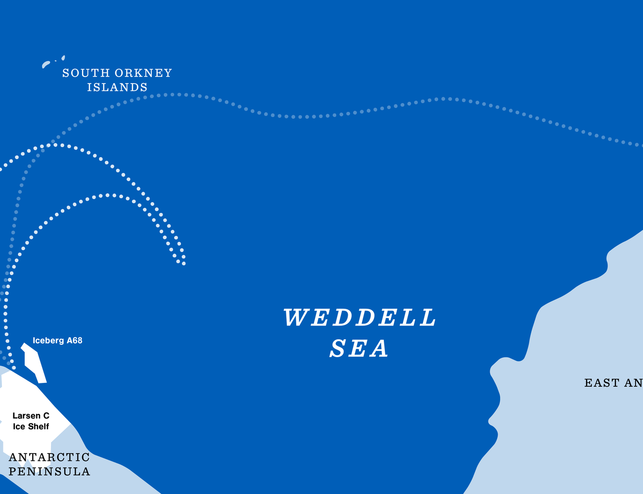 From Larsen C to King George Island