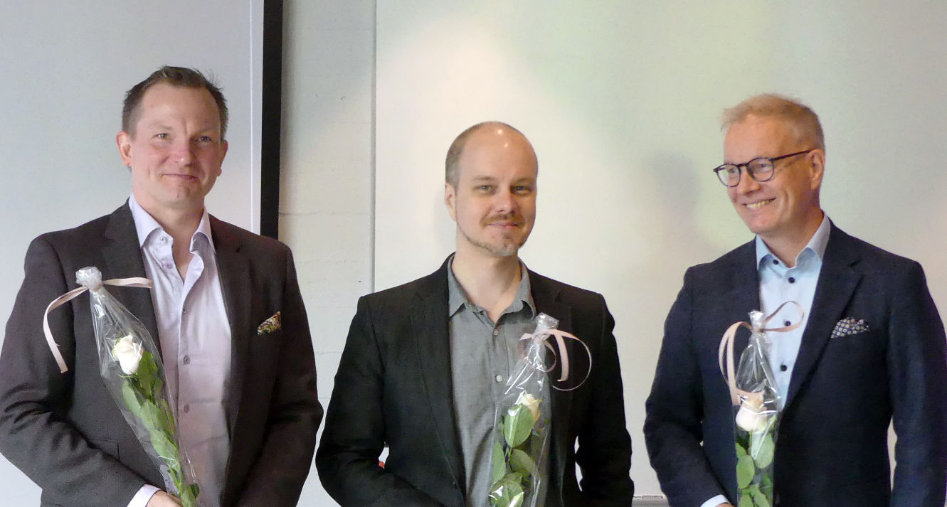 Peter Kenttä (left), Tuukka Kostamo (in the middle) and Jari Ylitalo (right). Photo: Mary-Ann Alfthan.