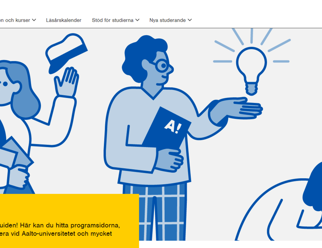 Studentguide huvudsida