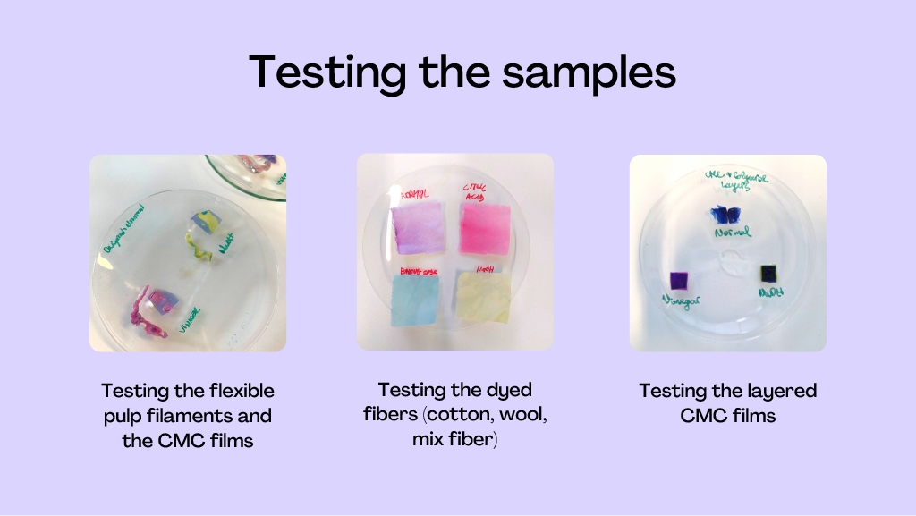 50 shades of red cabbage, CHEMARTS 2022. Image by Aalto University, Sofia Guridi, Matteo Iannacchero, Patricia Ciobanu