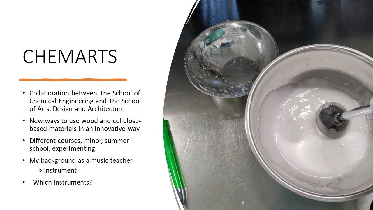 Laura Koskelo, CHEMARTS 2022, About the project. Image by Aalto University, Laura Koskelo