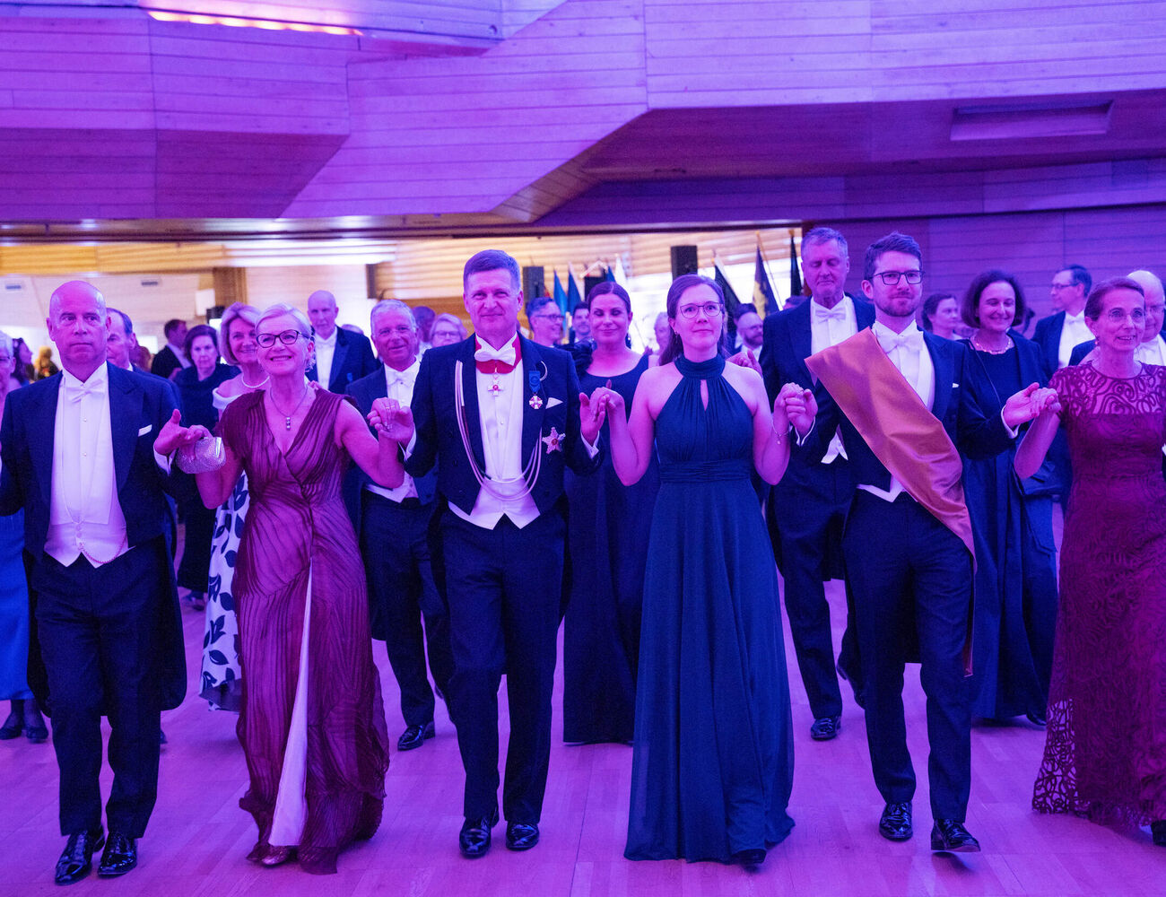 People dancing the first dance, Polonaise