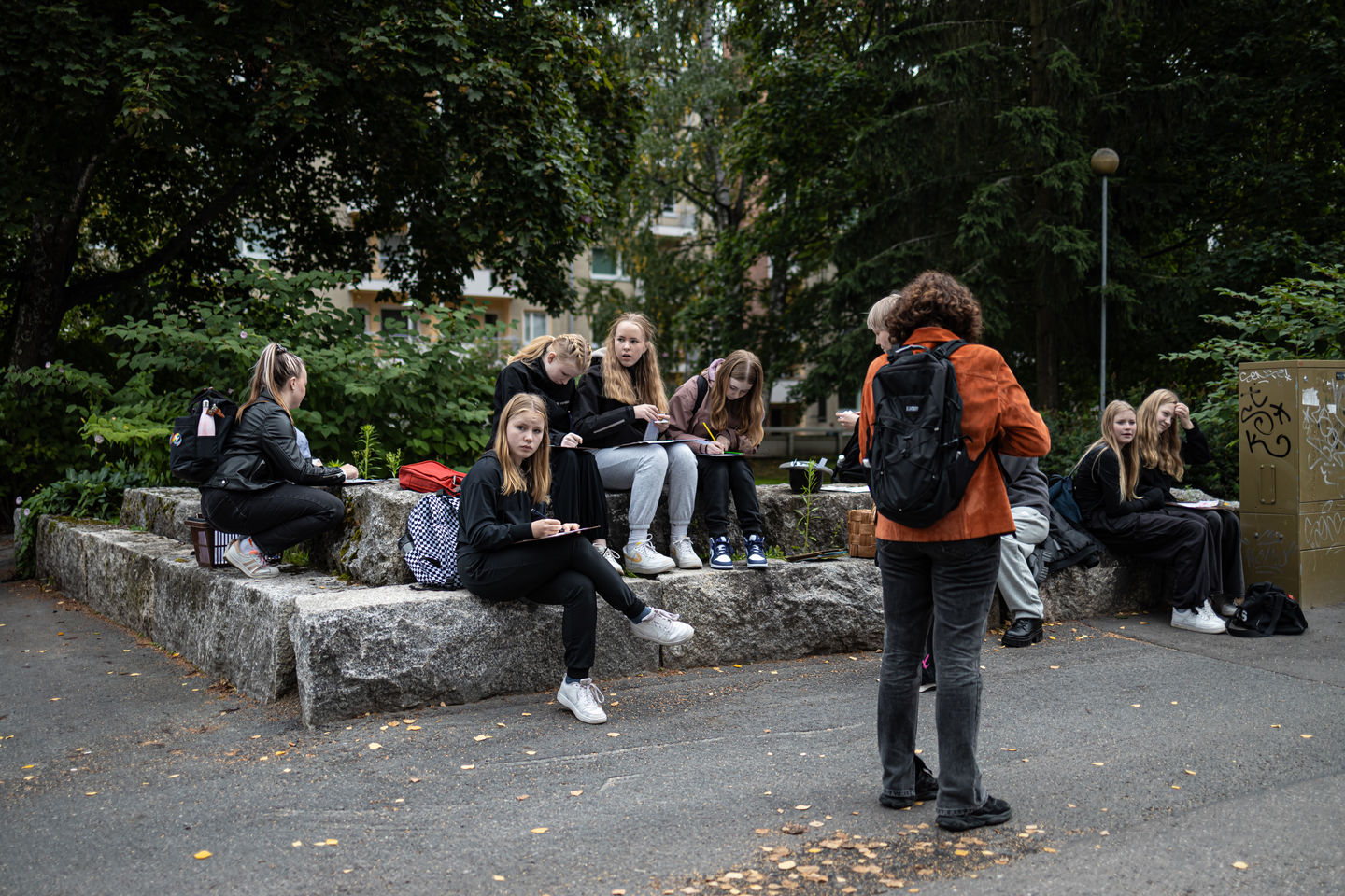 Joutomaa-Löytömaa -projektin osallistujia. Kuva: Akseli Muraja, ANTI Festival 2023