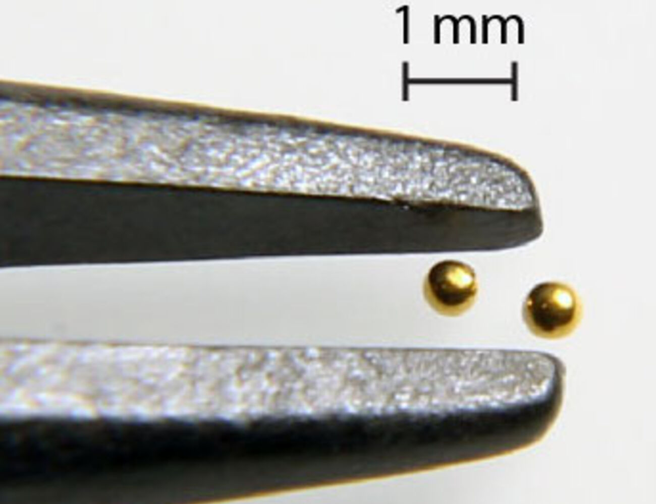 little gold spheres