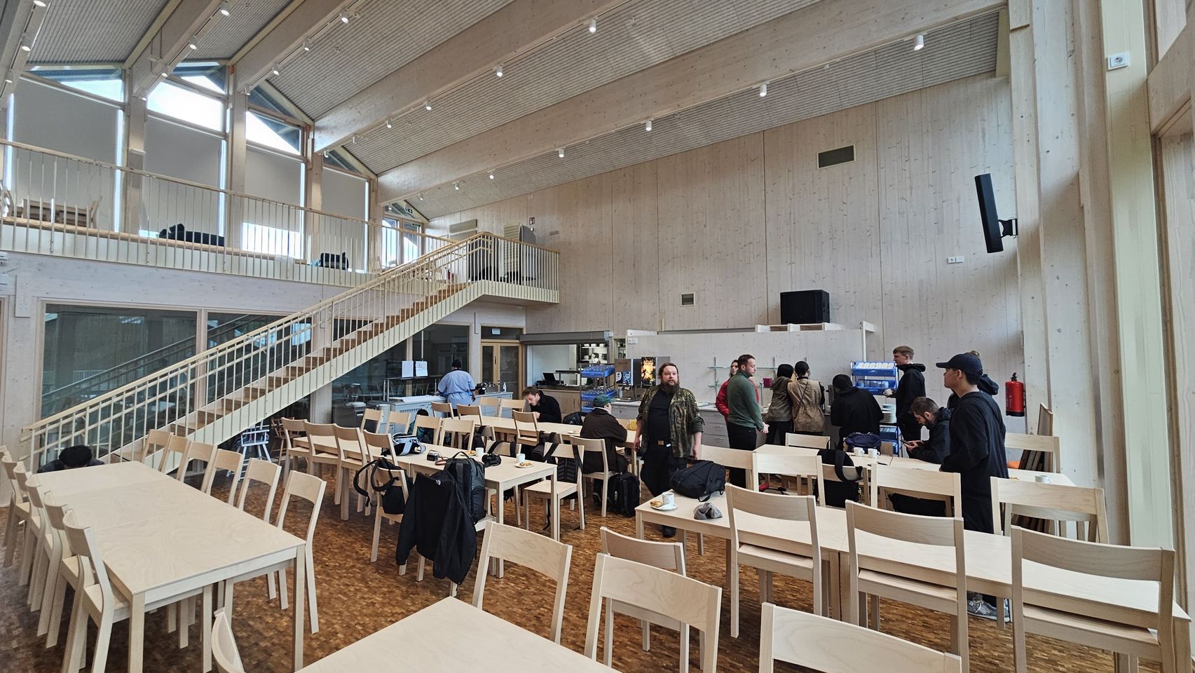 Inside of the Hyytiala station building  