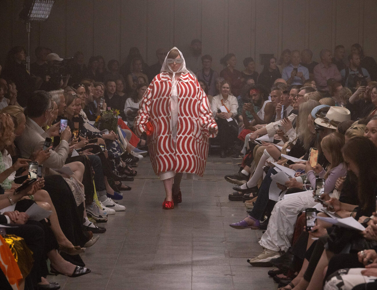 Hot dog-inspired collection on display at the Aalto University Fashion Show 2024