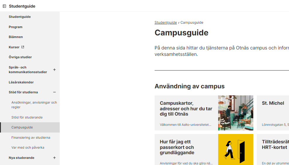 Student Guide, page with liftups