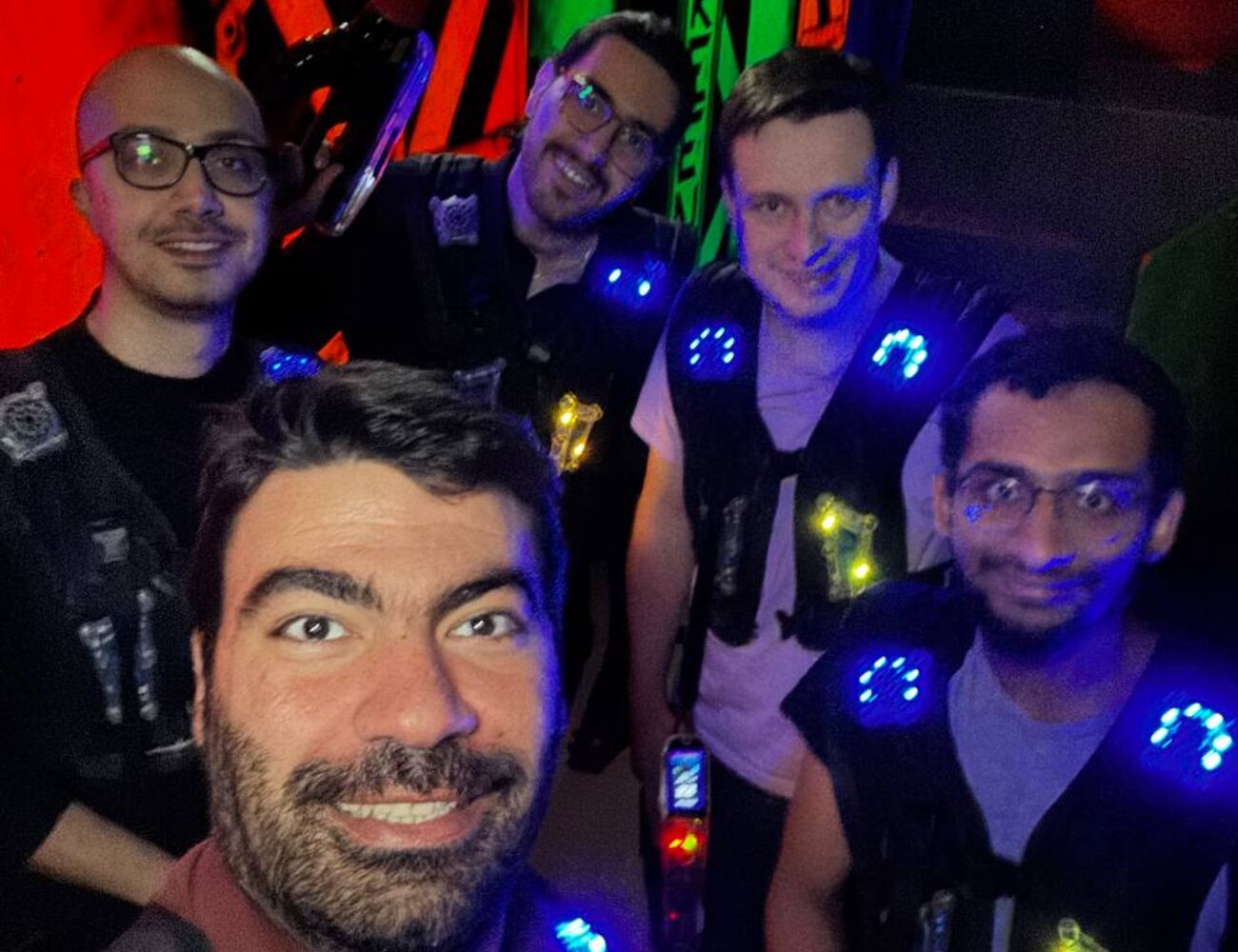 Playing laser tag