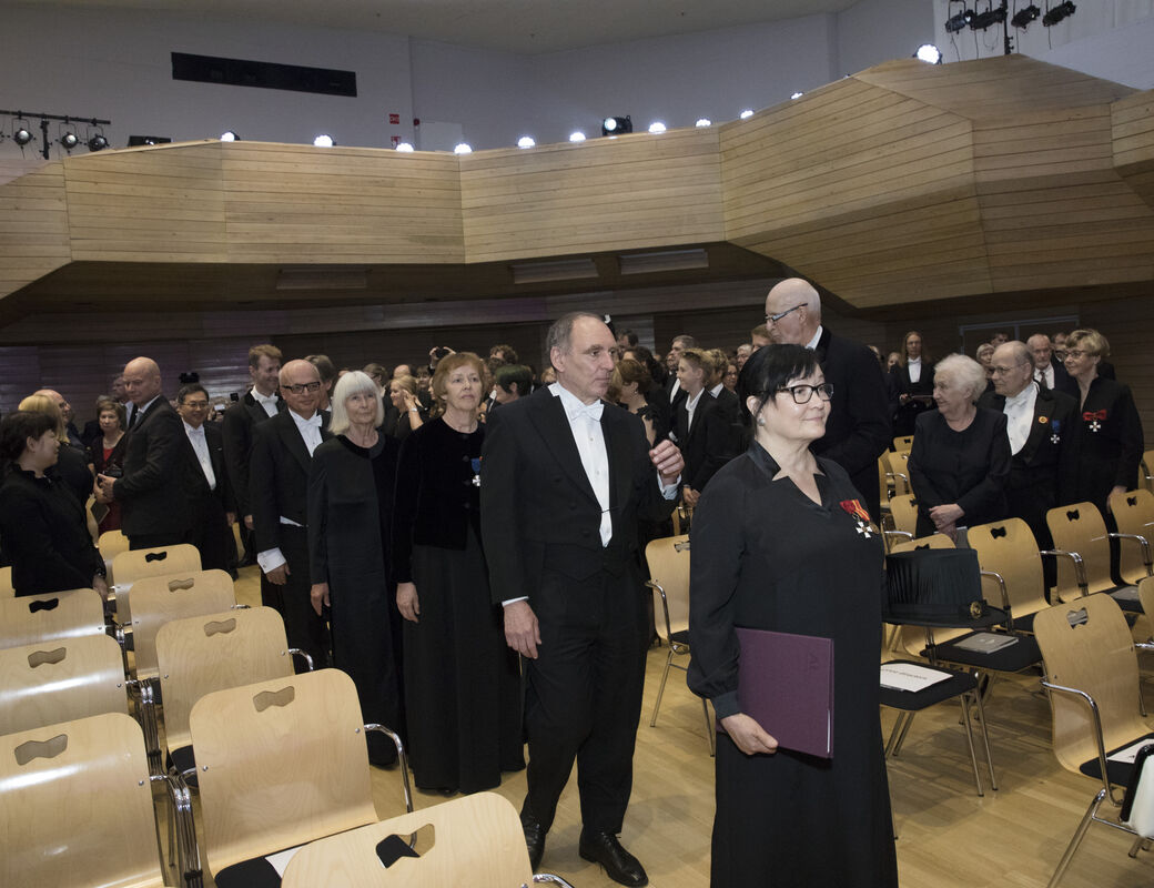 Conferrer Virrantaus leading honorary doctors