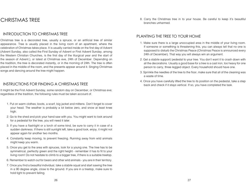 Christmas decoration instruction