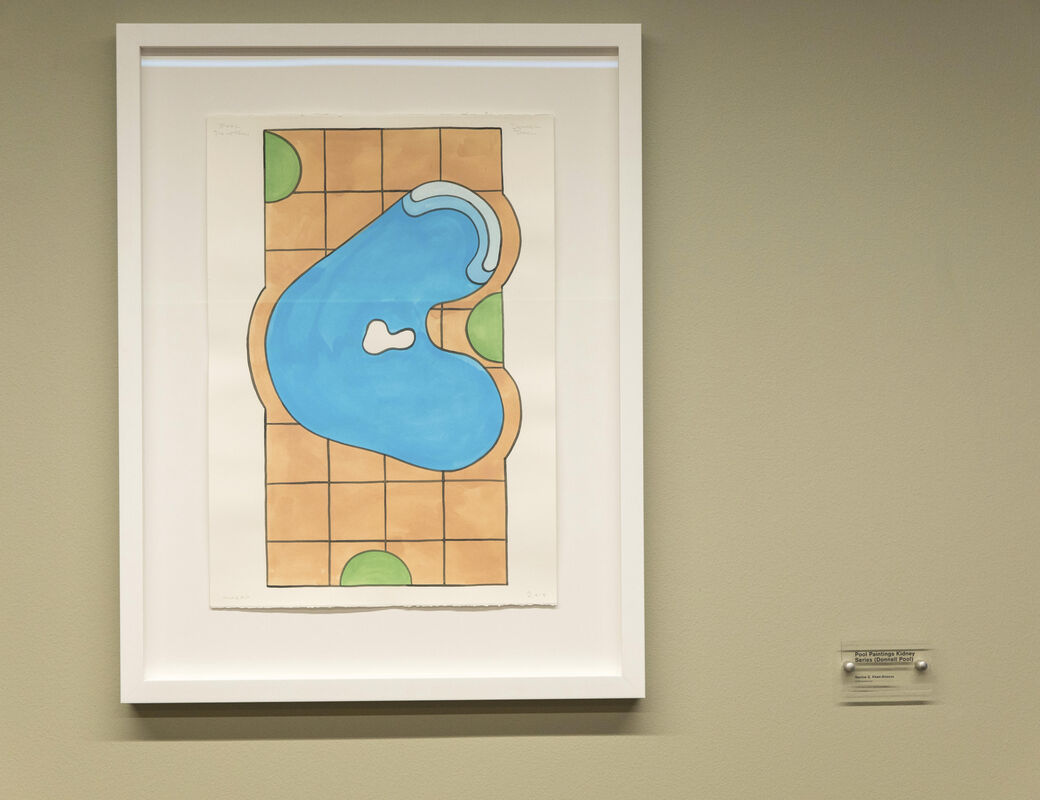 Kauppakorkeakoulu, Navine G. Khan-Dossos: Pool Paintings, Kidney Series. Kuva: Mikko Raskinen