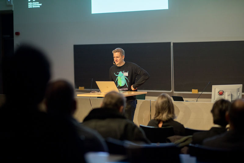 Juuso Autiosalo at DigiTwin Demo Day 2