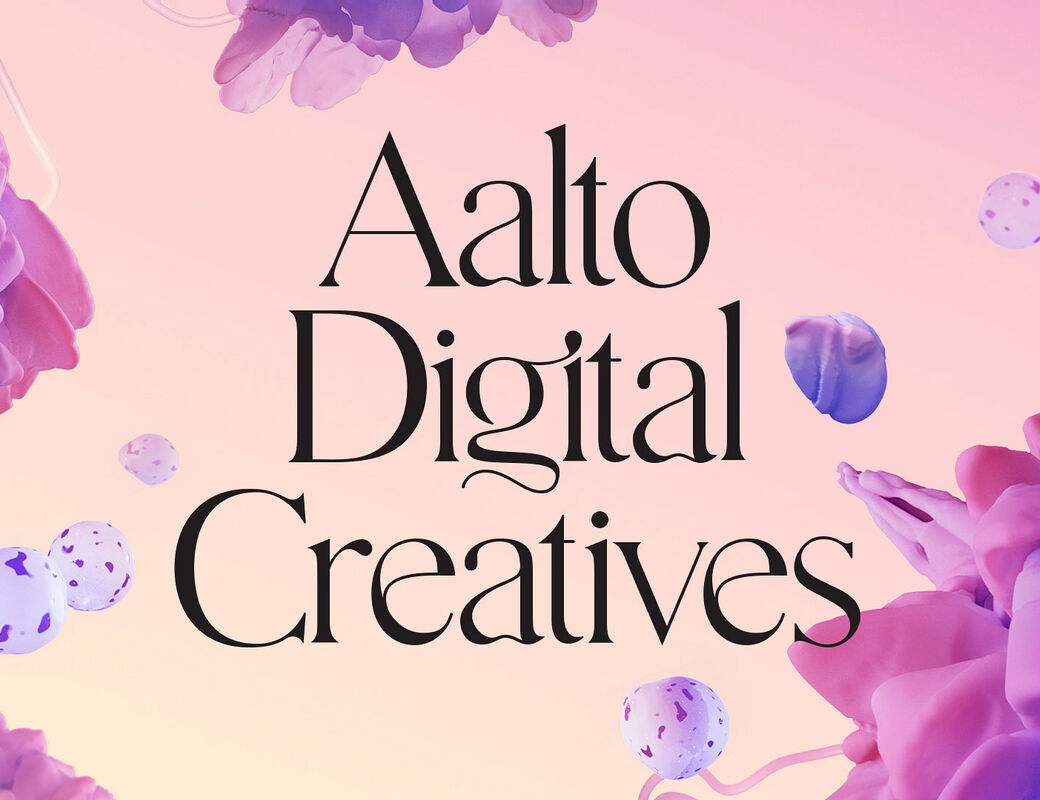 Aalto Digital Creatives main title and background