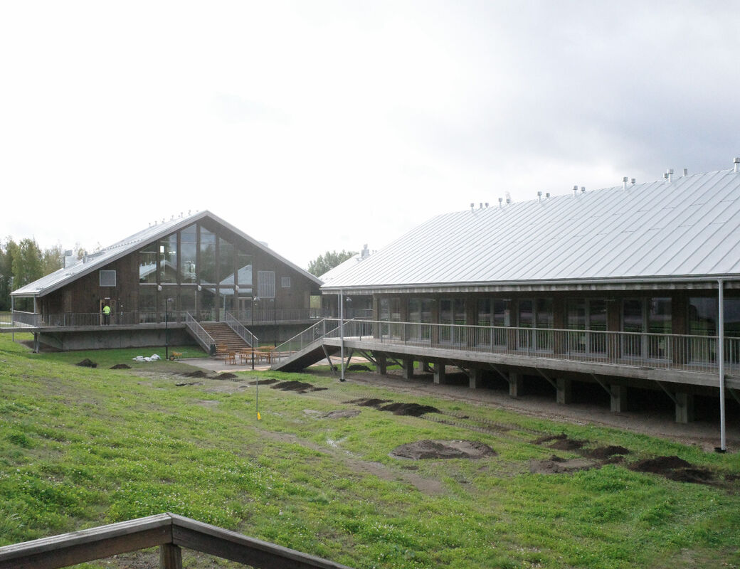 The building of Hyytiala station