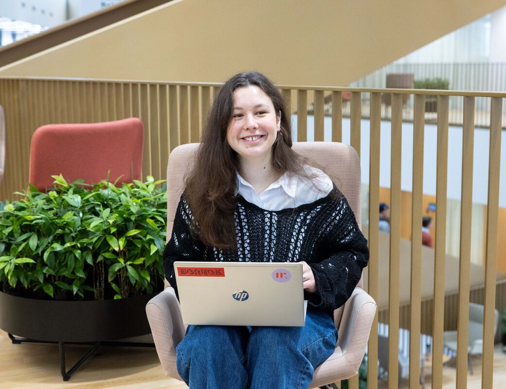 Aalto-yliopiston opiskelija Kateryna Burmistenkova