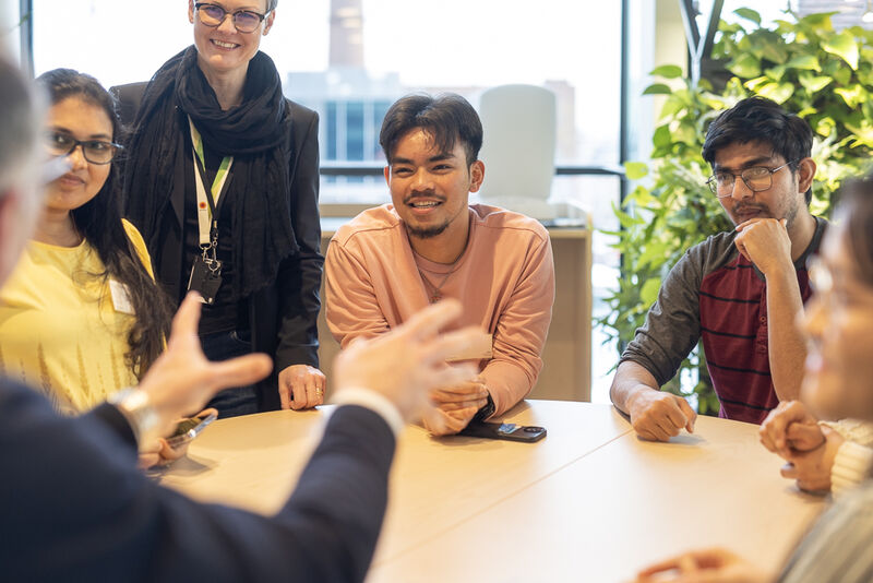 Aalto International Talent Program participants visiting their mentor company.
