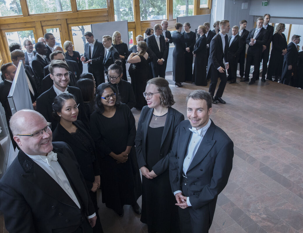 Aalto University promovendi procession