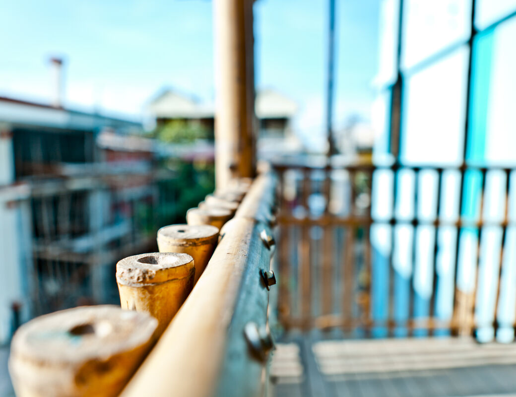 KKYC bamboo railing, photo by Montana Rakz