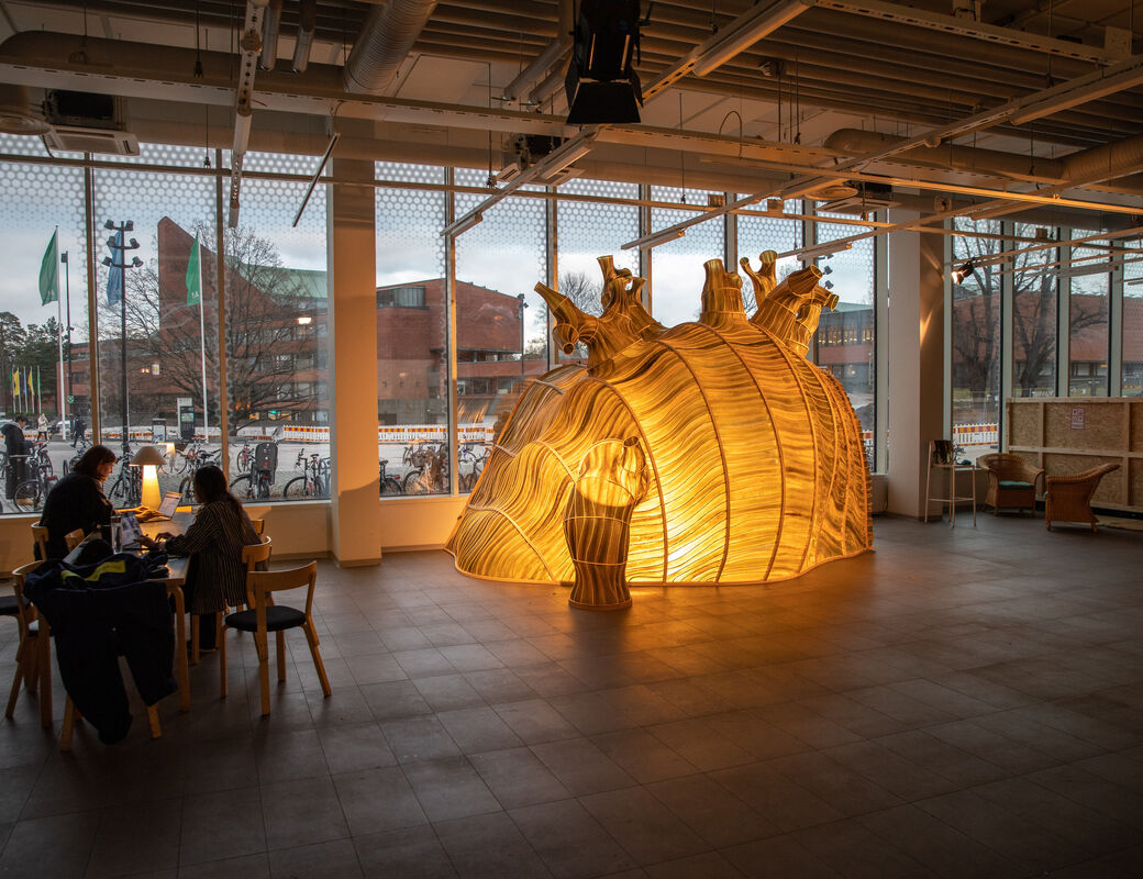 Julia Lohmann's Hidaka Ohmu at the A Bloc. Photo: Mikko Raskinen