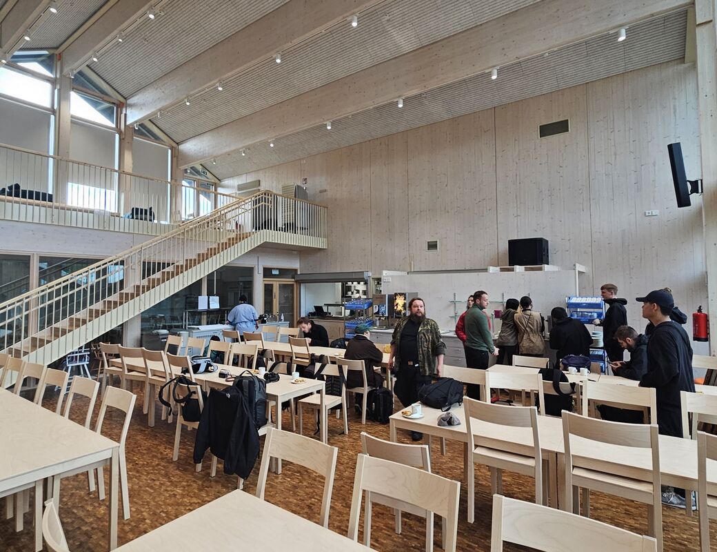 Inside of the Hyytiala station building  