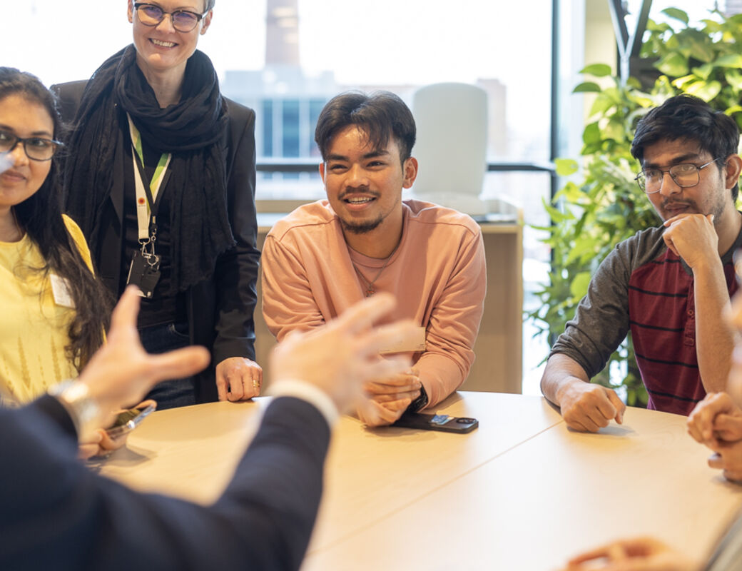 Aalto International Talent Program participants visiting their mentor company.