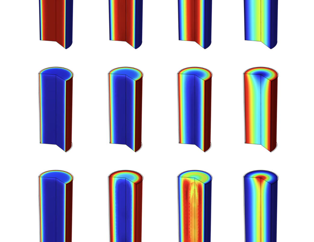 CFD simulations of adsorption process.