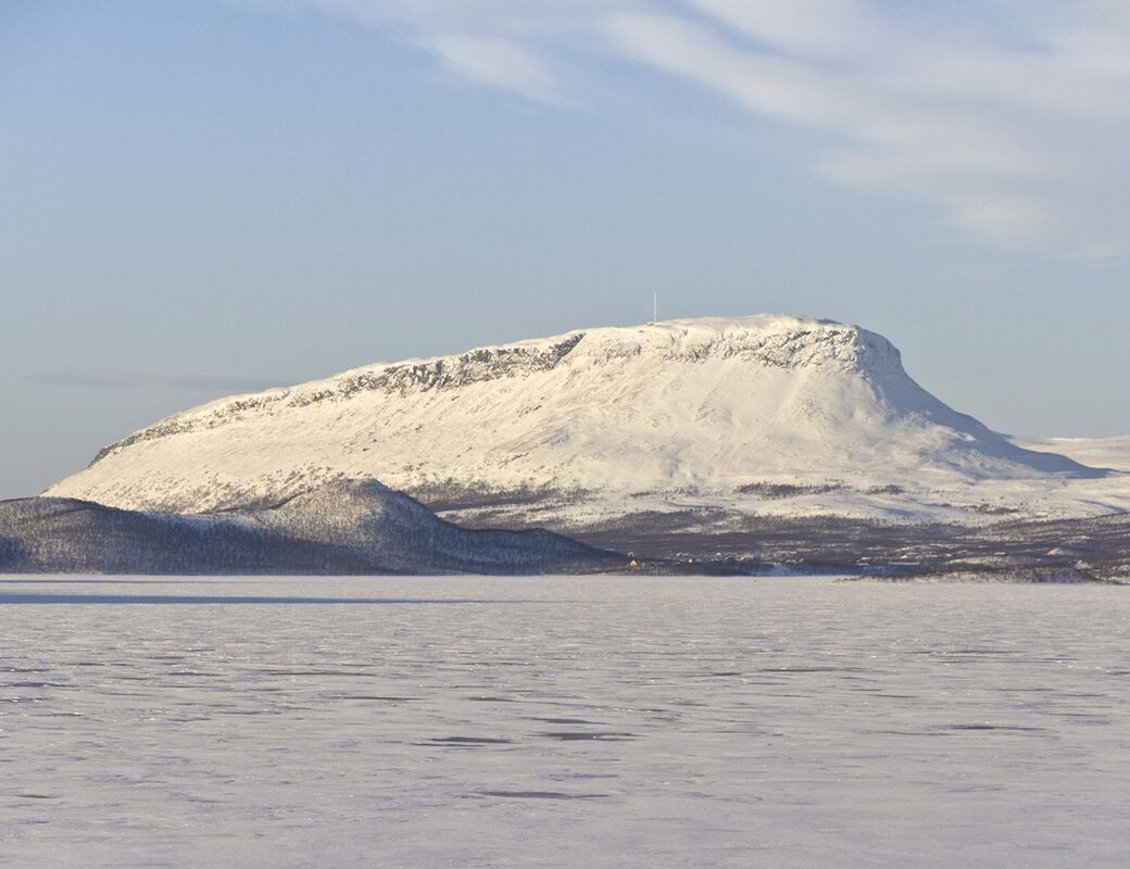 Saana mountain during winter