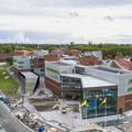 Kuvassa näkyy Kauppakorkeakoulun uusi rakennus osoitteessa Ekonominaukio 1. Kuva: Mikko Raskinen / Aalto-yliopisto.
