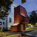 Kokoon modular living system is made of wood. Photo: Tuomas Uusheimo