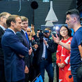 Emmanuel Macron visits Aalto University