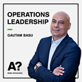 Operations Leadership with Gautam Basu podcast. Photo: Aalto University / Roope Kiviranta