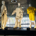 Three mannequins displaying garments designed by Elina Onkinen and Kasia Gorniak. Photo: Mikko Raskinen/Aalto University