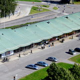Otaniemi's old shopping centre from air