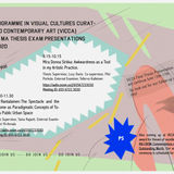 ViCCA's Public MA thesis exam presentations on Monday 18.5.2020