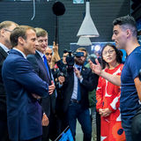 Emmanuel Macron visits Aalto University