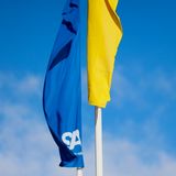 Aalto flags in Ukraine colours