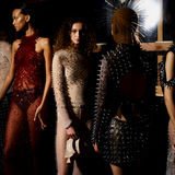 Jenny Hytonen's fashion collection with black leather and spikes